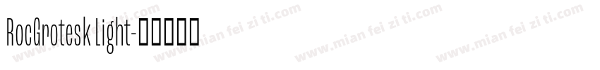 RocGrotesk Light字体转换